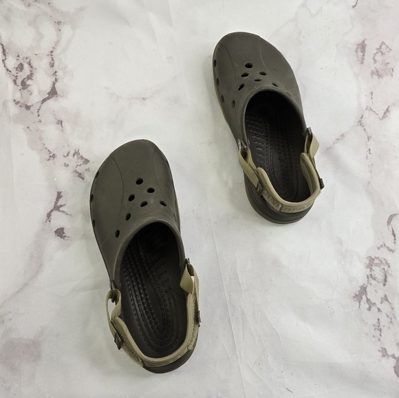 Crocs Sandal Womens 11 Mens Size 9 Brown All Terrain Shoe Sport Adjustable - Picture 9 of 11